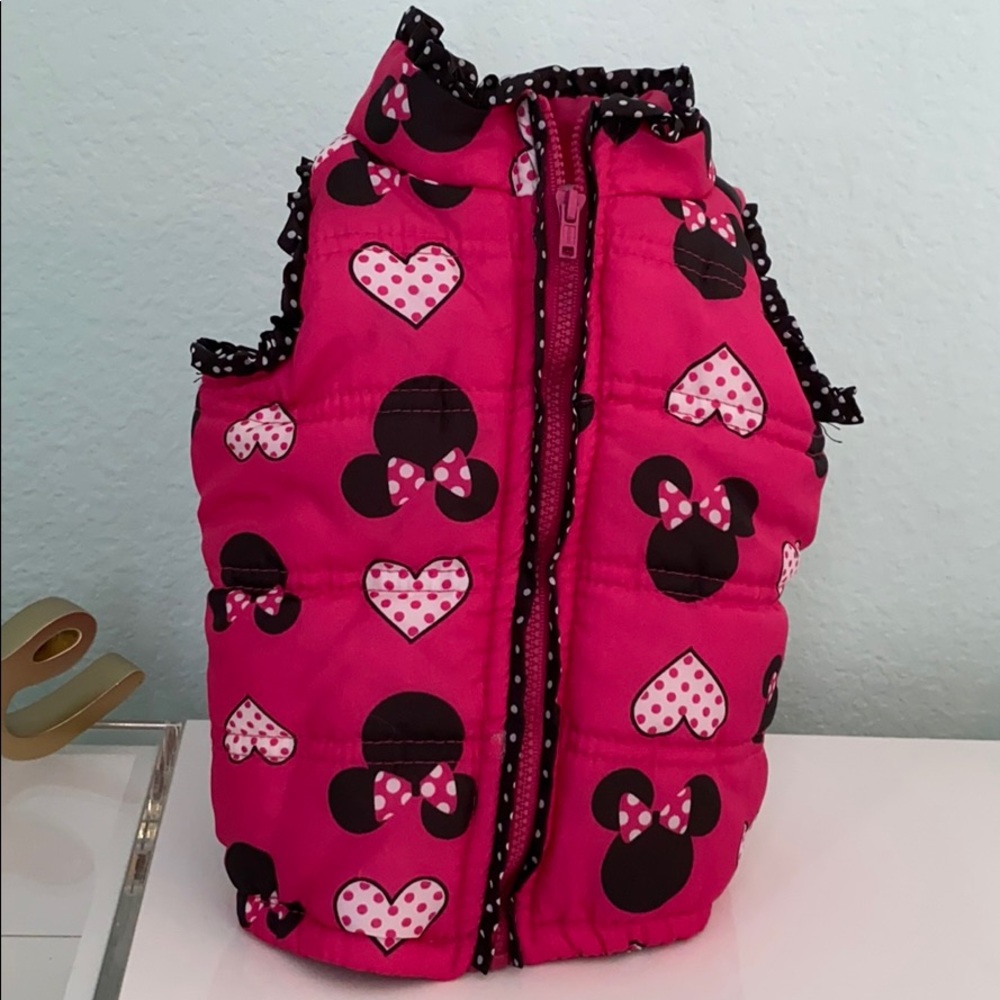 Disney minnie mouse winter vest puffy vest 12M